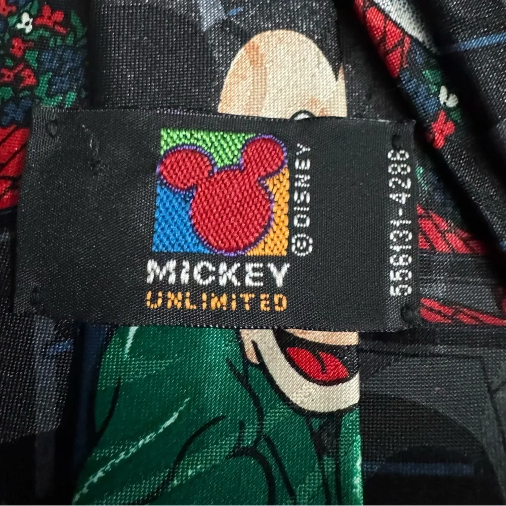 Mickey‎ Unlimited Disney Novelty Tie Vintage Mickey Mouse Print